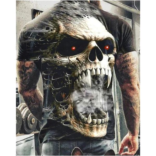 men's t-shirts 2021 summer skull printed t shirt for men casual oversized short sleeve clothes streetwear hip hop 3d printing tees, White;black
men's t-shirts 2021 summer skull printed t shirt for men casual oversized short sleeve clothes streetwear hip hop 3d printing tees, White;black