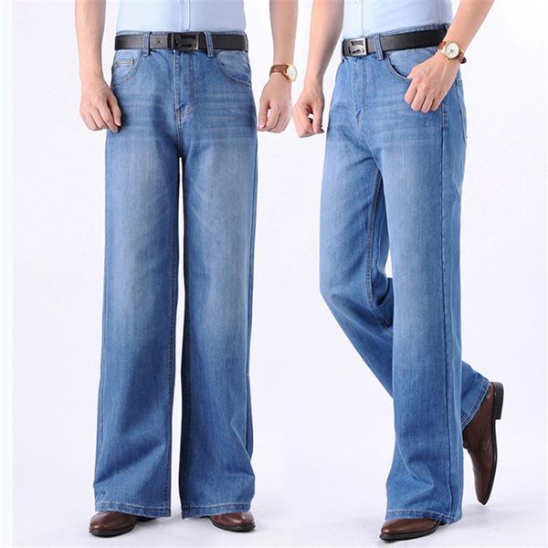 pantclassic mens big boot cut leg loose high waist flared jeans casual comfortable light blue denim pants, Black
pantclassic mens big boot cut leg loose high waist flared jeans casual comfortable light blue denim pants, Black