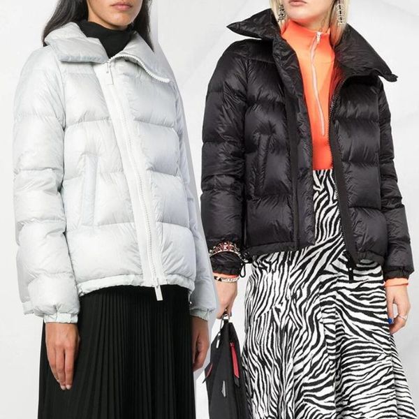 women down coats 2021 white duck jacket ladies stand-up collar diagonal zipper bread loose women's & parkas, Black
women down coats 2021 white duck jacket ladies stand-up collar diagonal zipper bread loose women's & parkas, Black