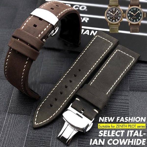 watch bands 23mm genuine leather cowhide band fit for bronze calfskin strap 21mm buckle bracelets, Black;brown
watch bands 23mm genuine leather cowhide band fit for bronze calfskin strap 21mm buckle bracelets, Black;brown