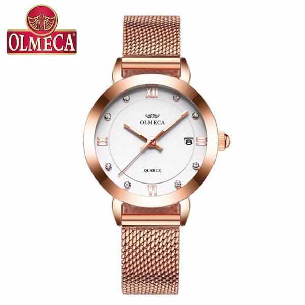 wristwatches olmeca fashion women watches luxury mesh strap relogio feminino ladies watch dress quartz wristwatchesdate clock, Slivery;brown
wristwatches olmeca fashion women watches luxury mesh strap relogio feminino ladies watch dress quartz wristwatchesdate clock, Slivery;brown