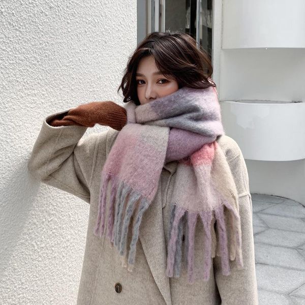 scarves elegant women thick bufanda and shawls blanket double-sided imitation cashmere scarf pashmina foulard neckerchief 2021, Blue;gray
scarves elegant women thick bufanda and shawls blanket double-sided imitation cashmere scarf pashmina foulard neckerchief 2021, Blue;gray