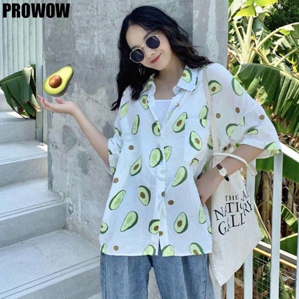 summer short sleeve turn down collar women shirt korean fruit print shirts blouses couple casual loose blouse blusas women's &, White
summer short sleeve turn down collar women shirt korean fruit print shirts blouses couple casual loose blouse blusas women's &, White