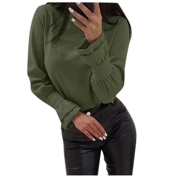 women round neck long sleeve solid color casual fashion blouse blusas mujer de moda 2021 plus size womens b1 women's blouses & shirts, White
women round neck long sleeve solid color casual fashion blouse blusas mujer de moda 2021 plus size womens b1 women's blouses & shirts, White