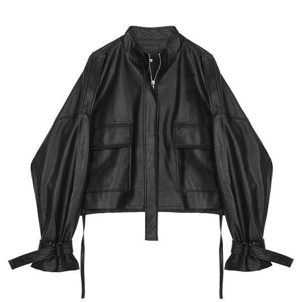 women's leather & faux trendy autumn women loose black short pu jacket casual female motorcycle biker streetwear pocket coat outwear
women's leather & faux trendy autumn women loose black short pu jacket casual female motorcycle biker streetwear pocket coat outwear