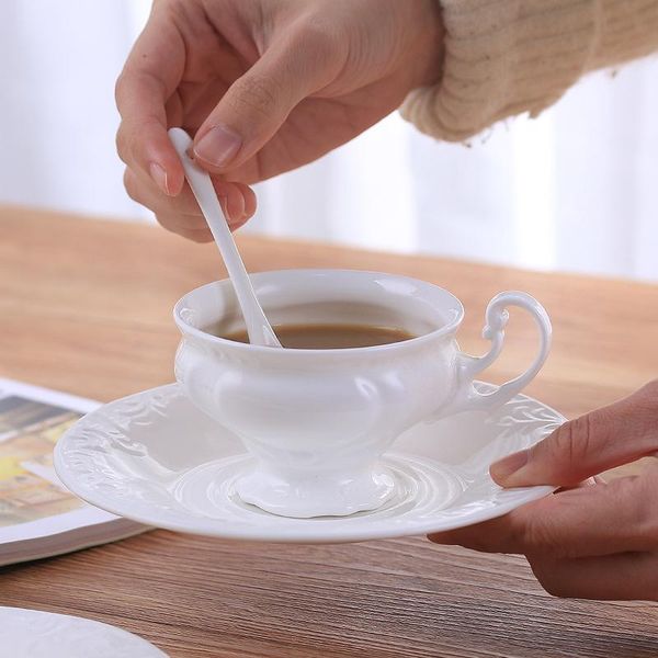 cups & saucers carved bone china coffee cup dish spoon set 180ml simple ceramic tea white elegant porcelain drop boat
cups & saucers carved bone china coffee cup dish spoon set 180ml simple ceramic tea white elegant porcelain drop boat