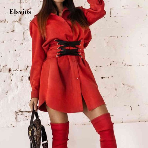 casual dresses women autumn long sleeve mini lady turn-down collar button shirt elegant criss cross lace-up belt party 2u1l, Black;gray
casual dresses women autumn long sleeve mini lady turn-down collar button shirt elegant criss cross lace-up belt party 2u1l, Black;gray