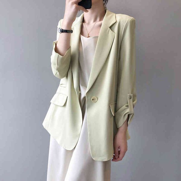 women's suits & blazers irmã fara nova primavera elegante único botão blazer jaqueta feminina entalhado solto casaco senhora, White;black
women's suits & blazers irmã fara nova primavera elegante único botão blazer jaqueta feminina entalhado solto casaco senhora, White;black