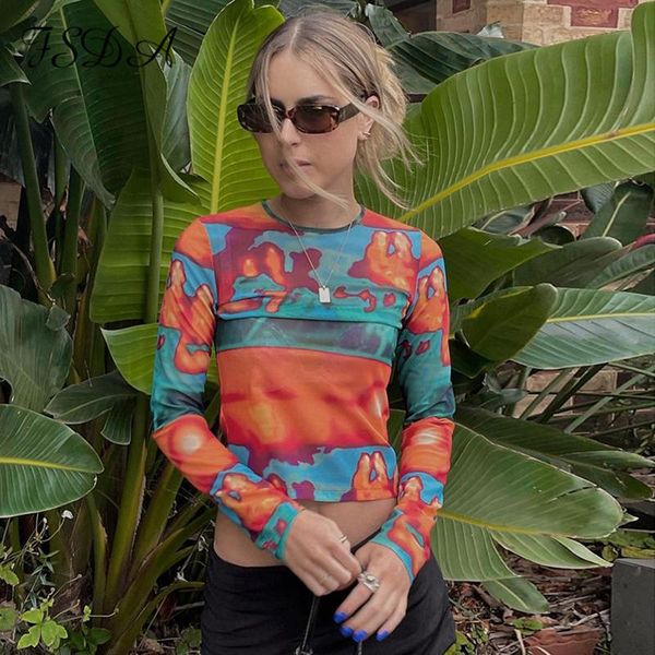 women's t-shirt fsda tie dye print long sleeve crop mesh women autumn summer 90s t shirts vintage fashion casual 2021, White
women's t-shirt fsda tie dye print long sleeve crop mesh women autumn summer 90s t shirts vintage fashion casual 2021, White