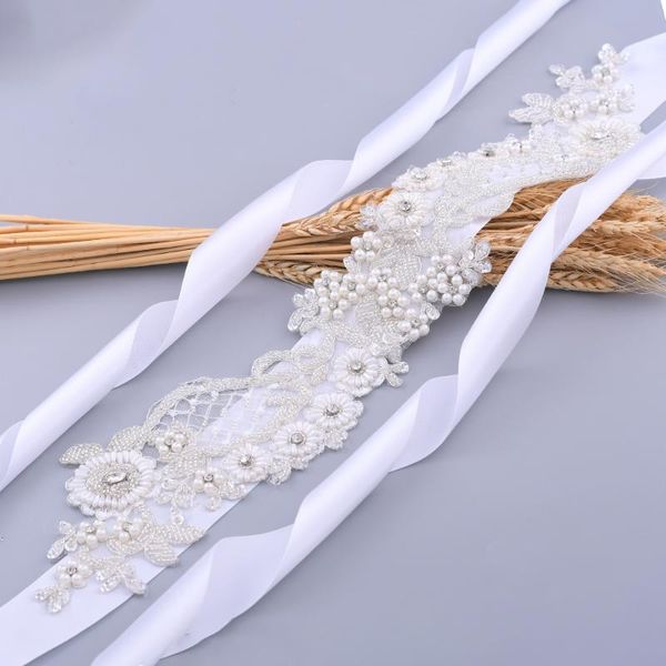 wedding sashes trixy s53 luxury flora belt rhinestone for bridal dress pearl sash accessory skinny bride, White
wedding sashes trixy s53 luxury flora belt rhinestone for bridal dress pearl sash accessory skinny bride, White