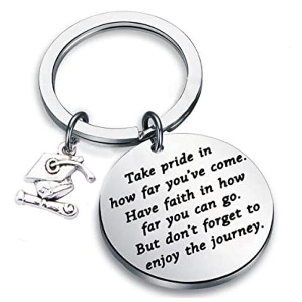 keychains college graduation gift take pride in how far you have come keychain inspirational letters graduates gifts for him/her, Silver
keychains college graduation gift take pride in how far you have come keychain inspirational letters graduates gifts for him/her, Silver