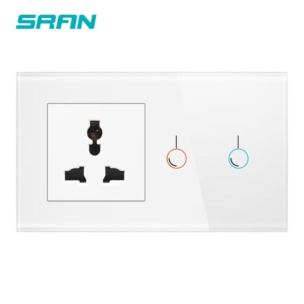 smart home control sran universal 13a socket with touch switch 1/2 gang 1way crystal tempered glass panel material 146*86mm decoration
smart home control sran universal 13a socket with touch switch 1/2 gang 1way crystal tempered glass panel material 146*86mm decoration