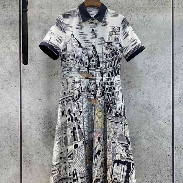 truevoker summer high street designer 100% cotton prom gown lady turn down collar print waistband midi long casual women vestido 210602, Black;gray
truevoker summer high street designer 100% cotton prom gown lady turn down collar print waistband midi long casual women vestido 210602, Black;gray