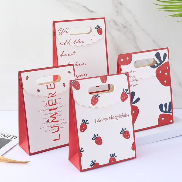 gift wrap 10pcs hand handle bag mini cute portable birthday party favors candy paper packaging bags white red strawberry letter pouch
gift wrap 10pcs hand handle bag mini cute portable birthday party favors candy paper packaging bags white red strawberry letter pouch