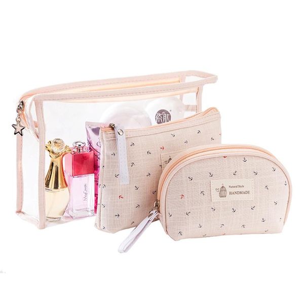 cosmetic bags & cases women's anchor canvas storage bag three piece printed travel wash
cosmetic bags & cases women's anchor canvas storage bag three piece printed travel wash