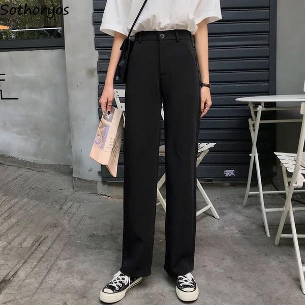 women's pants & capris women leisure womens korean style fashion all-match daily straight solid harajuku simple ulzzang streetwear brea, Black;white
women's pants & capris women leisure womens korean style fashion all-match daily straight solid harajuku simple ulzzang streetwear brea, Black;white
