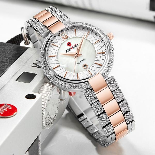 wristwatches kademan fashion brand women rhinestone casual quartz watch elegant lady watches female steel strap relogio feminino 2021, Slivery;brown
wristwatches kademan fashion brand women rhinestone casual quartz watch elegant lady watches female steel strap relogio feminino 2021, Slivery;brown