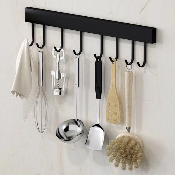 hooks & rails simple punch-stainless steel wall hanging rods bathroom towels strong kitchen rags spatulas spoons storage
hooks & rails simple punch-stainless steel wall hanging rods bathroom towels strong kitchen rags spatulas spoons storage