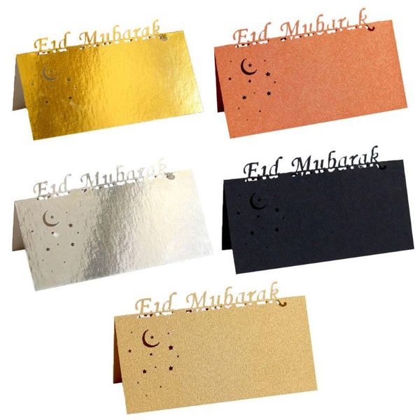 50pcs cut moon star eid mubarak muslim ramadan party invitation table place card name reception seatting cards greeting
50pcs cut moon star eid mubarak muslim ramadan party invitation table place card name reception seatting cards greeting