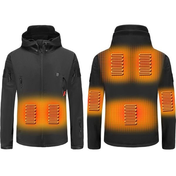 men outdoor winter electric heating jacket usb charge men heated jackets intelligent heat skiing hiking clothes 211206, Black
men outdoor winter electric heating jacket usb charge men heated jackets intelligent heat skiing hiking clothes 211206, Black
