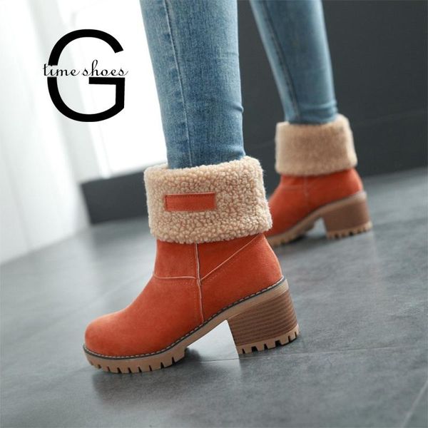 boots winter plush warm women square heel ankle snow ladies platform artificial fur female casual shoes se619, Black
boots winter plush warm women square heel ankle snow ladies platform artificial fur female casual shoes se619, Black