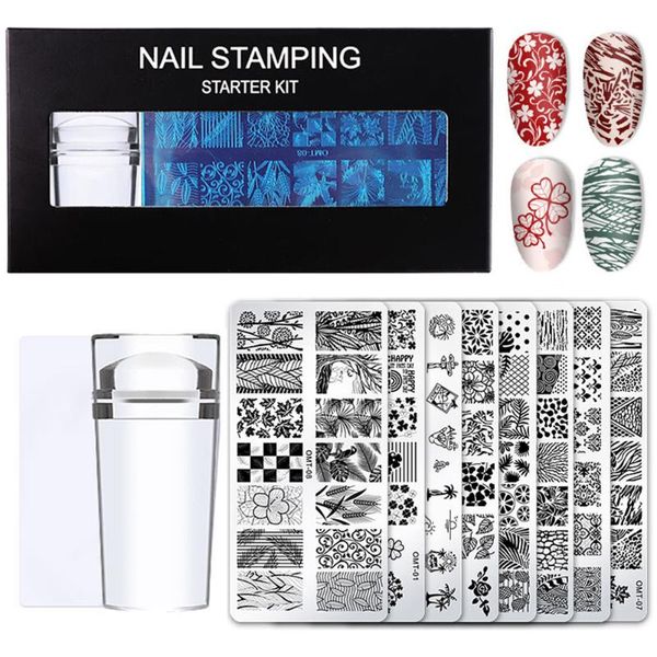nail art kits 8pcs stamping plates flower plant leaves templates with stamper scraper image diy manicure tool gift
nail art kits 8pcs stamping plates flower plant leaves templates with stamper scraper image diy manicure tool gift