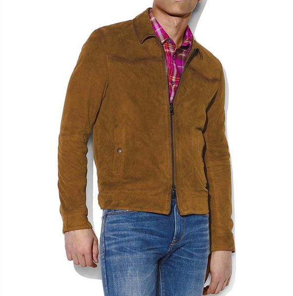 men's leather & faux vintage man sheepskin suede coat for spring autumn fall outerwear male natural lambskin jacket streetwear camel, Black
men's leather & faux vintage man sheepskin suede coat for spring autumn fall outerwear male natural lambskin jacket streetwear camel, Black