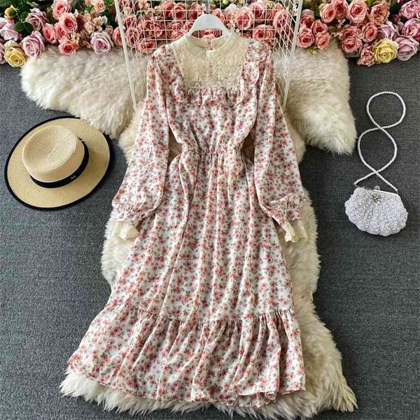 spring temperament vestidos female stand-up collar lace stitching floral skirt fashion big chiffon midi dress c835 210506, Black;gray
spring temperament vestidos female stand-up collar lace stitching floral skirt fashion big chiffon midi dress c835 210506, Black;gray