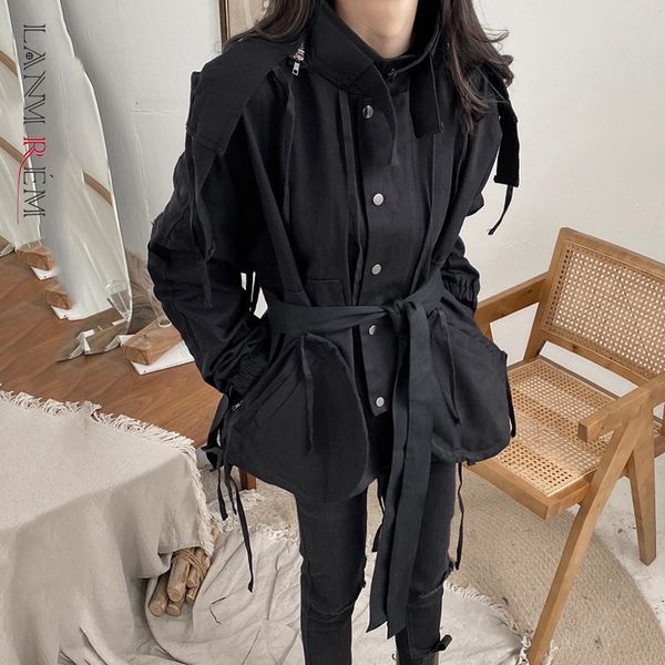 black denim jacket oversized pockets women jeans jackets loose vintage casual coats korean streetwear spring 2a3423 210507, Black;brown
black denim jacket oversized pockets women jeans jackets loose vintage casual coats korean streetwear spring 2a3423 210507, Black;brown