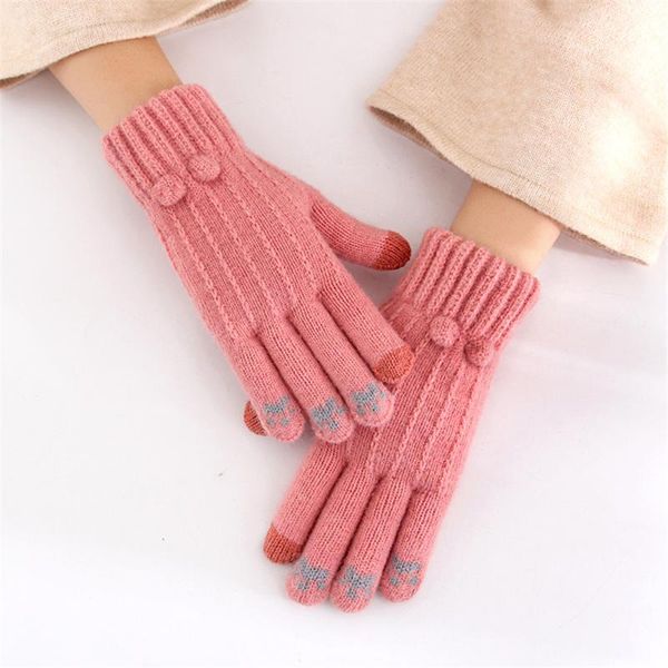 five fingers gloves knitted woolen fleece black hand warmer mittens women' winter touch screen mobile phone riding game student work, Blue;gray
five fingers gloves knitted woolen fleece black hand warmer mittens women' winter touch screen mobile phone riding game student work, Blue;gray