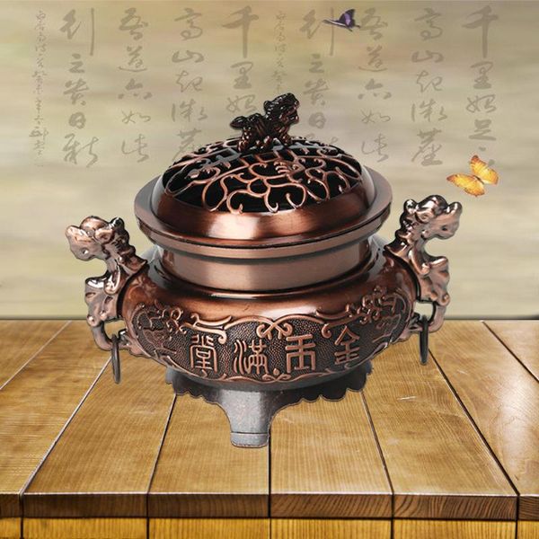 retro coil incense burner alloy stove double dragon ear sandalwood hollow lid tea ceremony ornaments fragrance lamps
retro coil incense burner alloy stove double dragon ear sandalwood hollow lid tea ceremony ornaments fragrance lamps