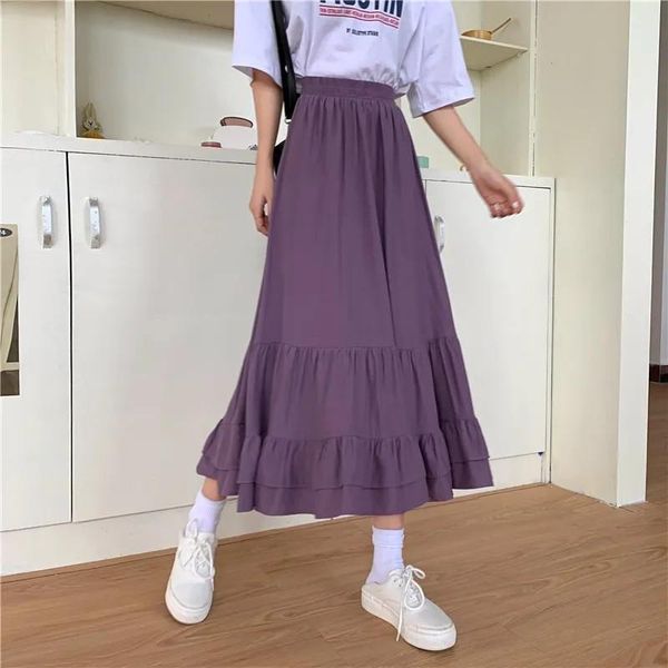 skirts purple ruffle long pleated skirt summer women harajuku high waist white 2021 korean solid color fashion a-line, Black
skirts purple ruffle long pleated skirt summer women harajuku high waist white 2021 korean solid color fashion a-line, Black
