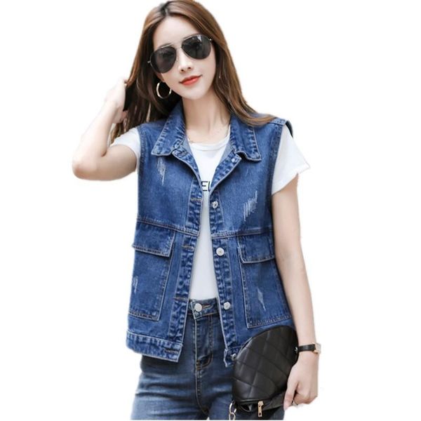 women's vests large size big pockets boyfriend denim for women sleeveless jean jacket coat young lady streetwear waistcoat tank s153, Black;white
women's vests large size big pockets boyfriend denim for women sleeveless jean jacket coat young lady streetwear waistcoat tank s153, Black;white
