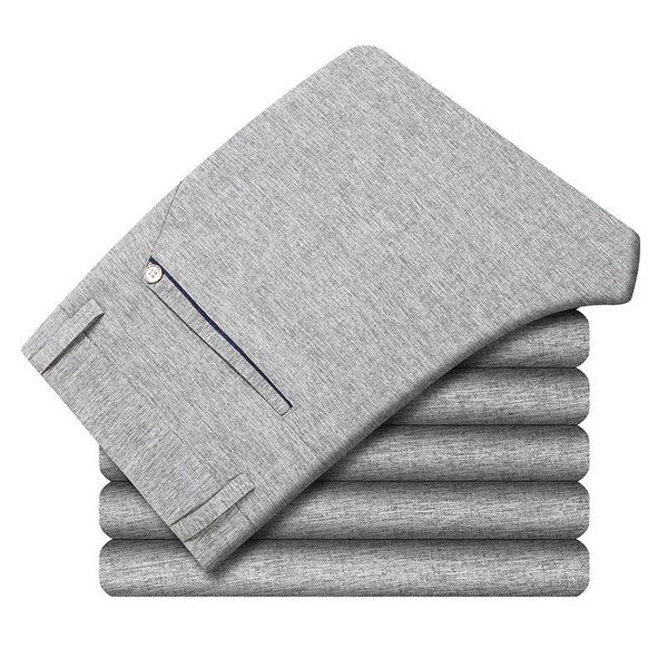men's pants brand style linen men casual 2021 spring summer business fashion thin section solid color formal dress trousers male, Black
men's pants brand style linen men casual 2021 spring summer business fashion thin section solid color formal dress trousers male, Black