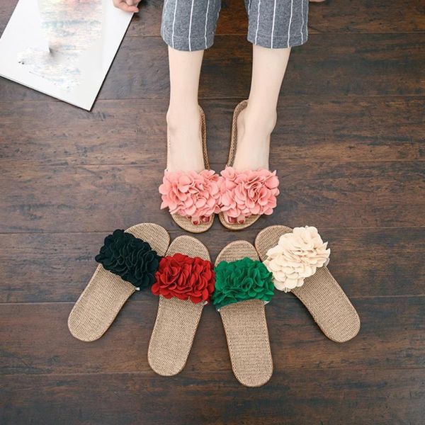 slippers summer women flowers home casual shoes ladies bohemia style beach slipper female non-slip slides flax flip flop, Black
slippers summer women flowers home casual shoes ladies bohemia style beach slipper female non-slip slides flax flip flop, Black