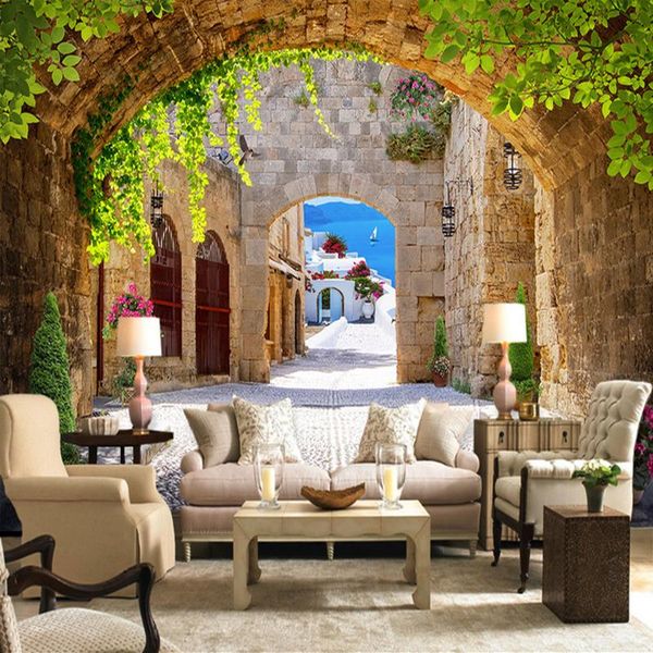 wallpapers custom po wallpaper 3d european small town expansion space arches large mural living room sofa wall decoration roll
wallpapers custom po wallpaper 3d european small town expansion space arches large mural living room sofa wall decoration roll