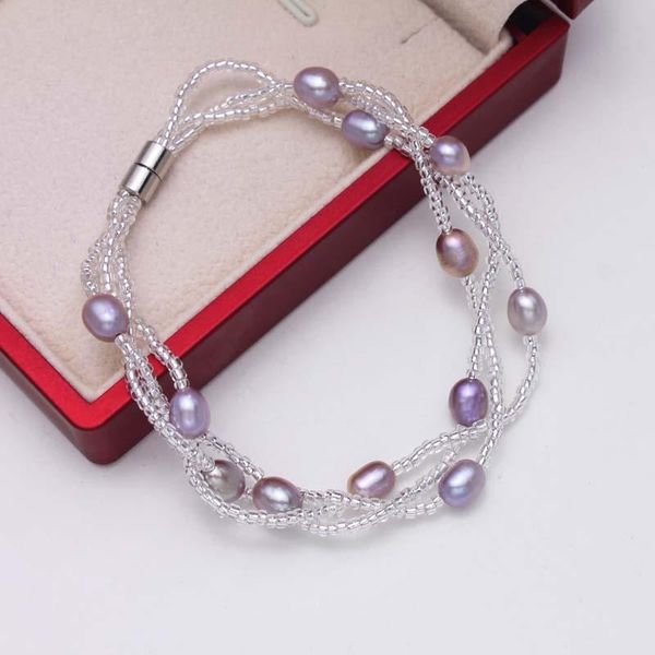 new natural pearl bracelet multi color freshwater pearl bracelets cuff bangles wrap beads bangles fit women girl, Black
new natural pearl bracelet multi color freshwater pearl bracelets cuff bangles wrap beads bangles fit women girl, Black