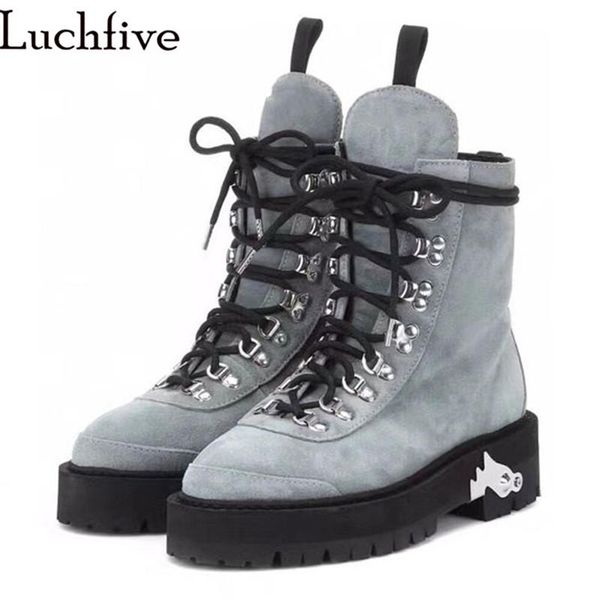 boots british style lace up women suede leather winter wool lining thick bottom warmth punk woman mujer, Black
boots british style lace up women suede leather winter wool lining thick bottom warmth punk woman mujer, Black