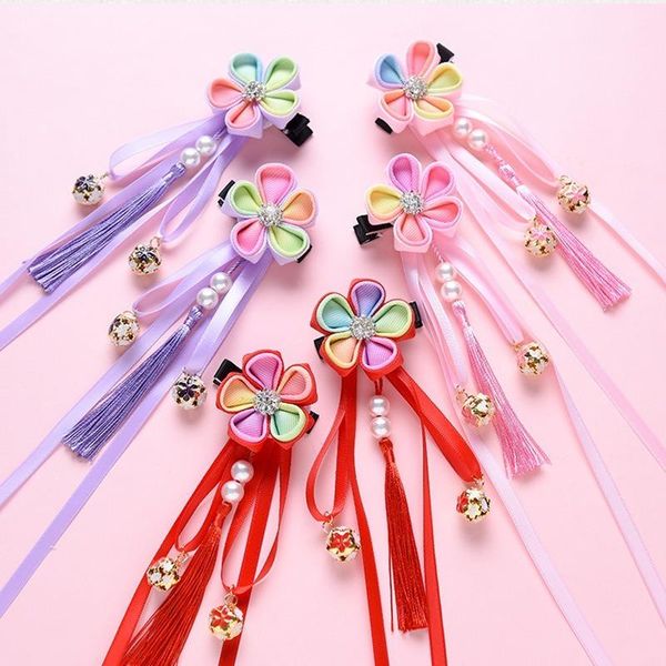 hanfu long tassel ribbon children's headdress cute hairball bow red girl hair clips china style little bell kid accessories, Slivery;white
hanfu long tassel ribbon children's headdress cute hairball bow red girl hair clips china style little bell kid accessories, Slivery;white