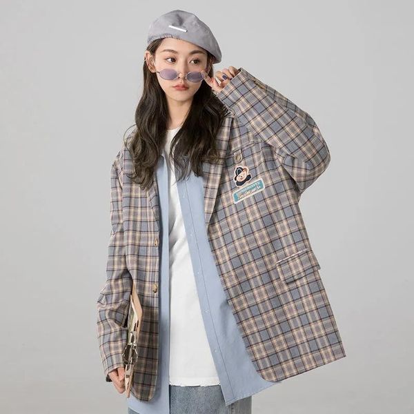 harajuku plaid blazers women 2021 spring korean thin loose suit coats streetwear casual jacket vintage student female women's suits &, White;black
harajuku plaid blazers women 2021 spring korean thin loose suit coats streetwear casual jacket vintage student female women's suits &, White;black
