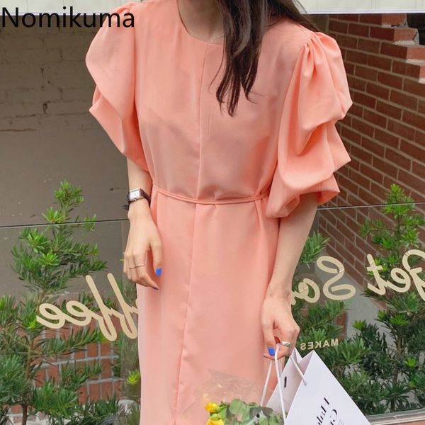 nomikuma elegant chiffon woman dress korean puff sleeve o-neck dresses lace up slim waist split vestido de mujer new 6h475 210427, Black;gray
nomikuma elegant chiffon woman dress korean puff sleeve o-neck dresses lace up slim waist split vestido de mujer new 6h475 210427, Black;gray