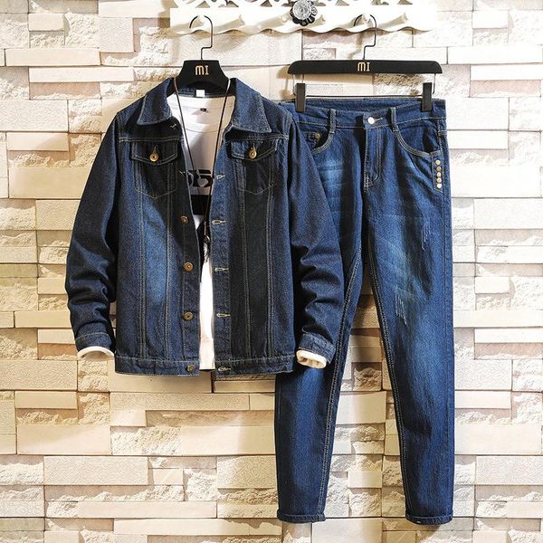 men's tracksuits autumn denim coat men suit safari style fashion solid cargo jacket multi-pockets trousers two piece set oversize 4xl, Gray
men's tracksuits autumn denim coat men suit safari style fashion solid cargo jacket multi-pockets trousers two piece set oversize 4xl, Gray
