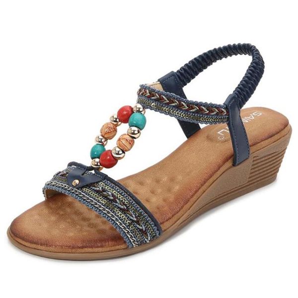 summer women shoes fashion slope woman sandals beaded plus size femme soft open toe wedges buty damskie xx275, Black
summer women shoes fashion slope woman sandals beaded plus size femme soft open toe wedges buty damskie xx275, Black