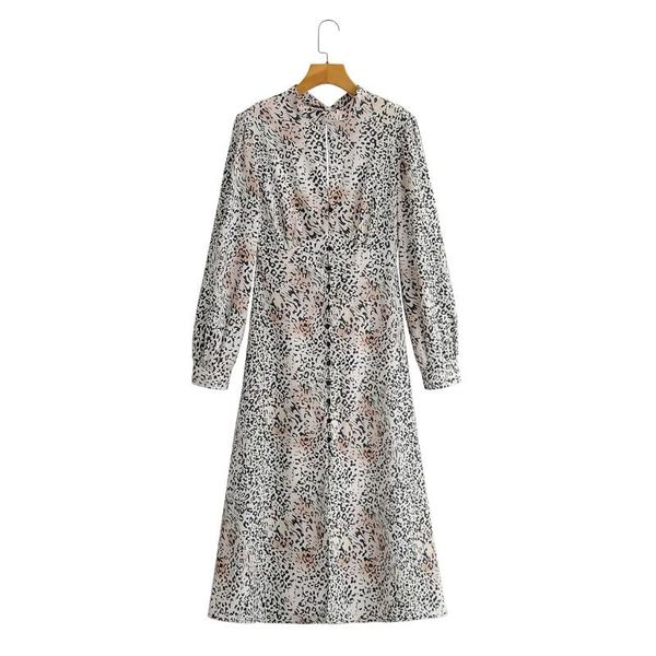 casual dresses 2021 spring women leopard print stand collar lace up backless midi dress female long sleeve clothes loose vestido d7027, Black;gray
casual dresses 2021 spring women leopard print stand collar lace up backless midi dress female long sleeve clothes loose vestido d7027, Black;gray