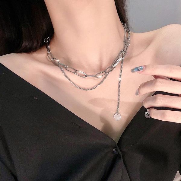 chains 2021 metal chain necklace women korean style small design clavicle fashion accessories, Silver
chains 2021 metal chain necklace women korean style small design clavicle fashion accessories, Silver