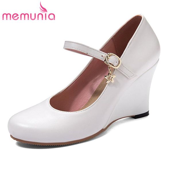 dress shoes memunia 2021 arrive pumps women round toe buckle elegant party wedding simple wedges ladies big size 45, Black
dress shoes memunia 2021 arrive pumps women round toe buckle elegant party wedding simple wedges ladies big size 45, Black