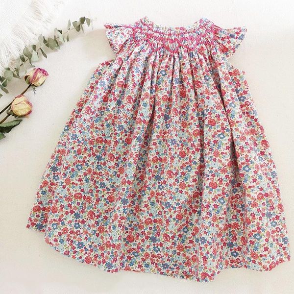 girls' dresses kids handmade smock floral es baby girls summer vintage smocked frocks children boutique smocking toddler outfits, Red;yellow
girls' dresses kids handmade smock floral es baby girls summer vintage smocked frocks children boutique smocking toddler outfits, Red;yellow