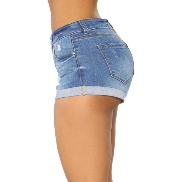 women summer fashion high waisted denim shorts jeans short femme push up skinny slim bd women's, Blue
women summer fashion high waisted denim shorts jeans short femme push up skinny slim bd women's, Blue