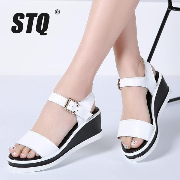 sandals stq 2021 women white flat wedge summer platform sandalias ladies thick heel sole gladiator 19061, Black
sandals stq 2021 women white flat wedge summer platform sandalias ladies thick heel sole gladiator 19061, Black