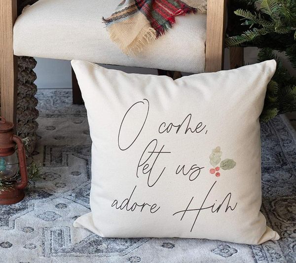 pillow case cushion cover christmas o come let us adore him living room throws decorative18x18inch/45x45cm
pillow case cushion cover christmas o come let us adore him living room throws decorative18x18inch/45x45cm